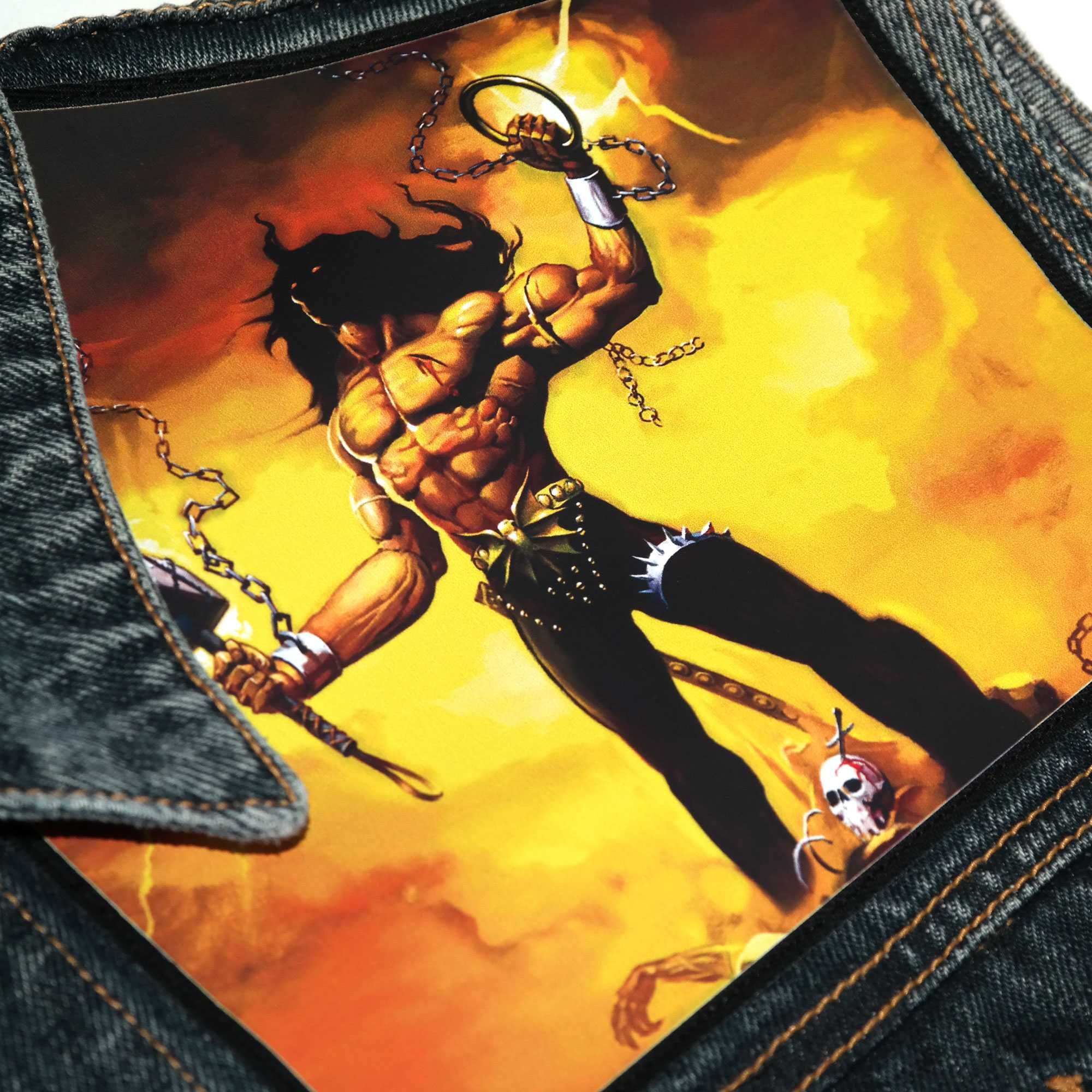 Уникален Дънков Елек Manowar, Battle Vest, Heavy metal