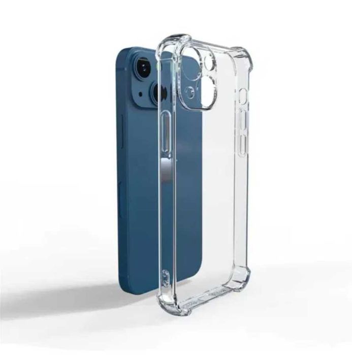 Set Folie de Sticla + Husa AntiSoc iPhone 11 12 13 14 15 16 Pro Max