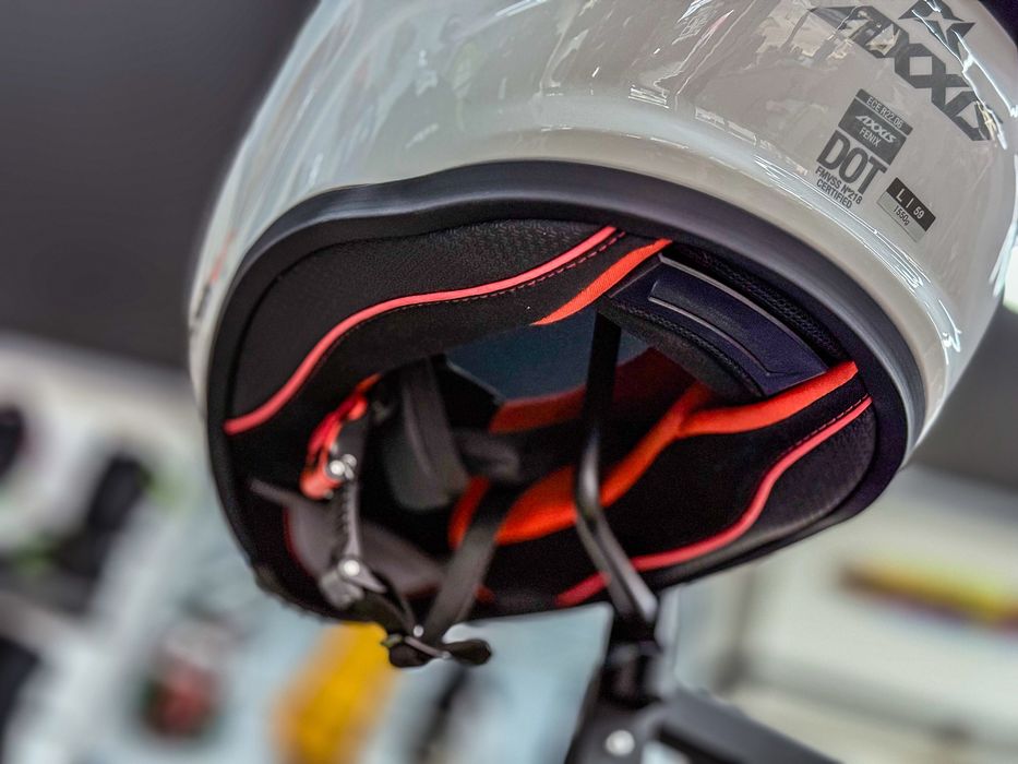 Casca Moto Axxis Fenix Alb Lucios