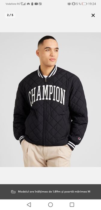 Geaca bomber barbati Champion, nouă.