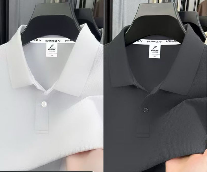 Мужское поло с длинным рукавом