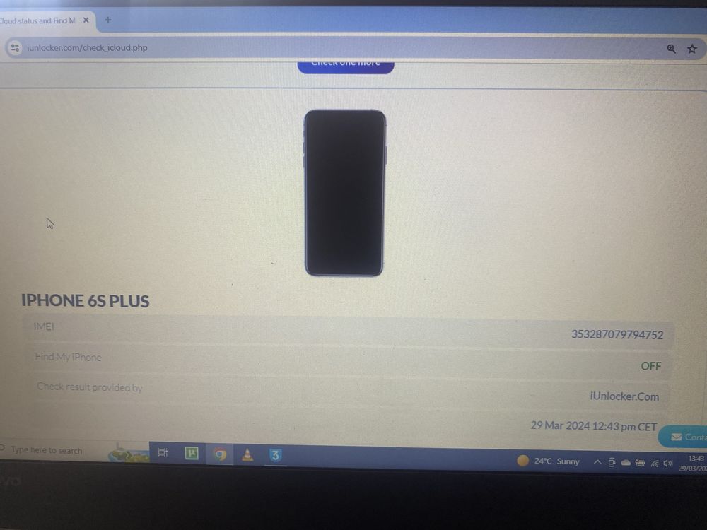 Placă Iphone 6s plus - 64 gb liberă