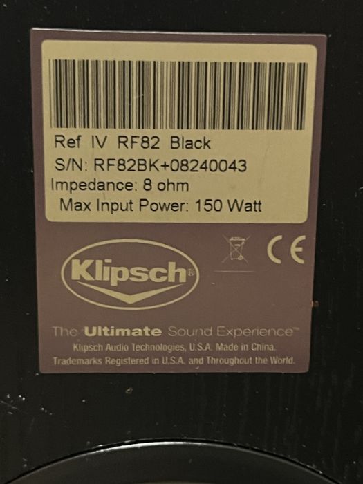 Boxe klipsch RF-82