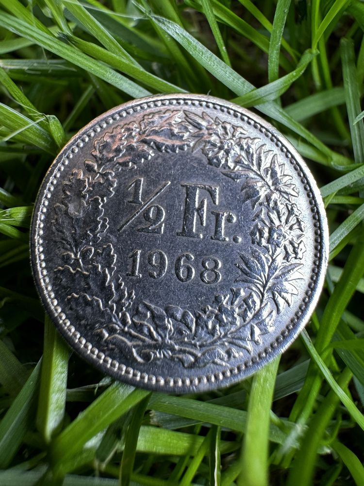 1/2 Franc Elvețian 1968