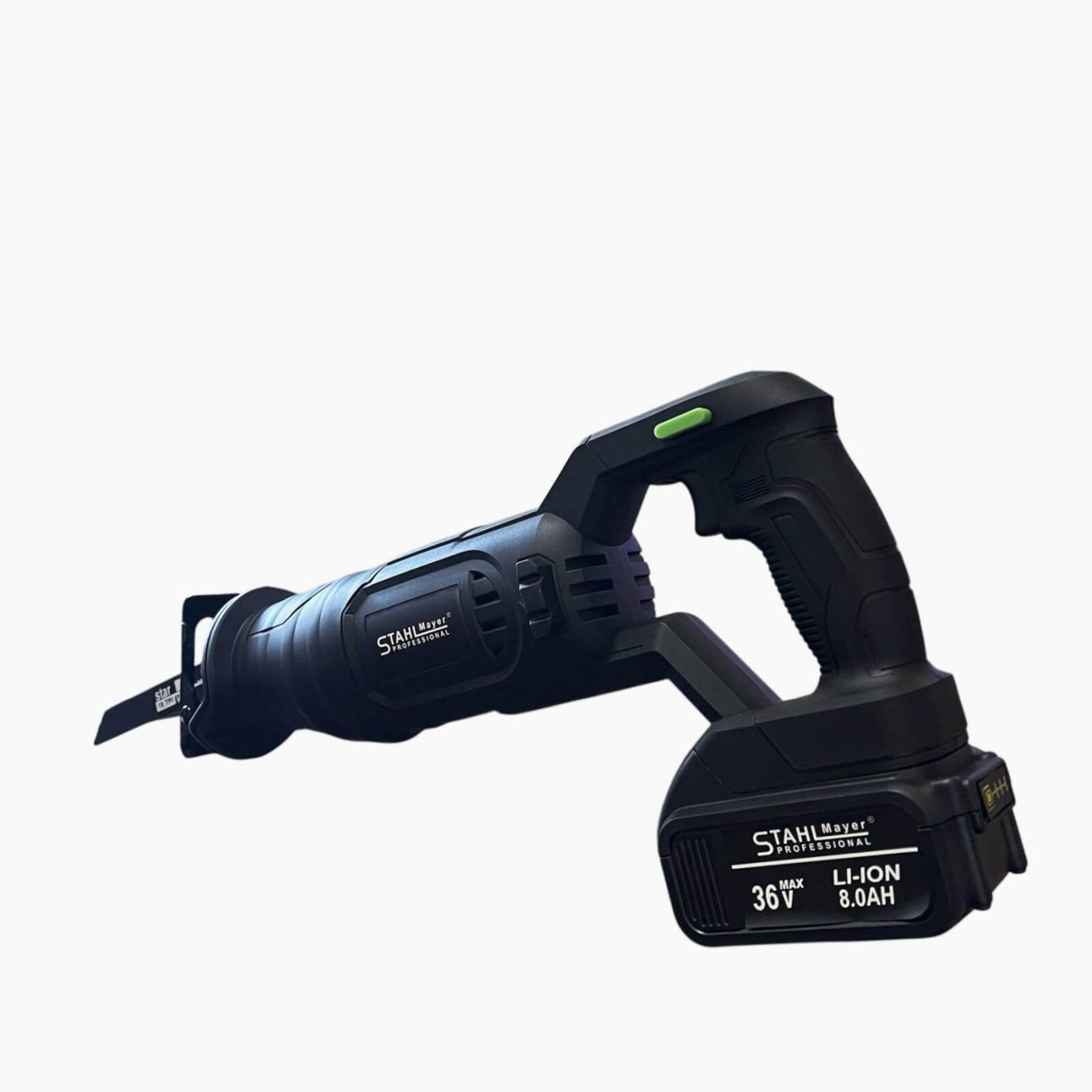 Акумулаторен Саблен Трион STAHLMAYER 36v с 2 Батерии 8Ah + 3 Ножа