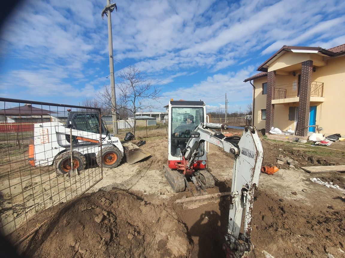 Inchiriem excavator incarcator bobcat buldoexcavator