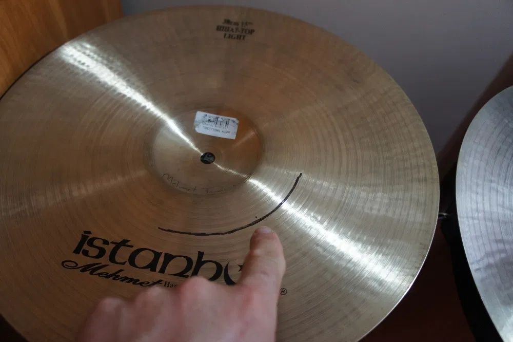O pereche de cinele hi-hat (fuscinele), Istanbul Mehmet 15"