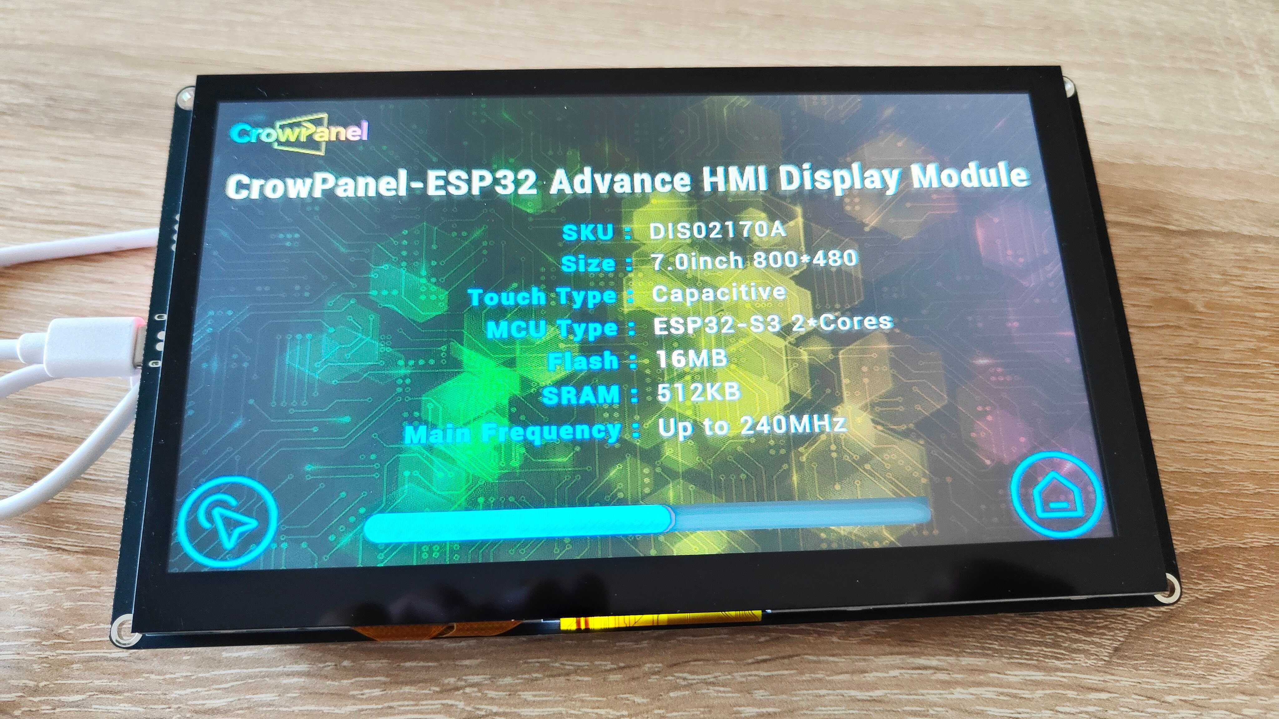 Elecrow CrowPanel Advance 7“ HMI ESP32-S3 IPS Touch Screen