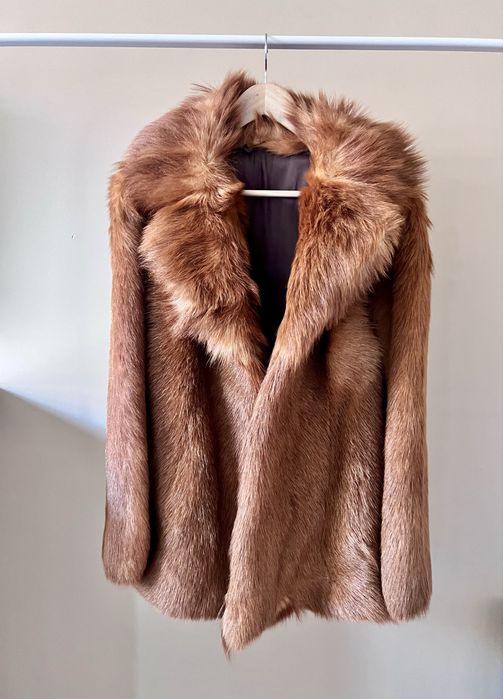 Кожено палто от лисица