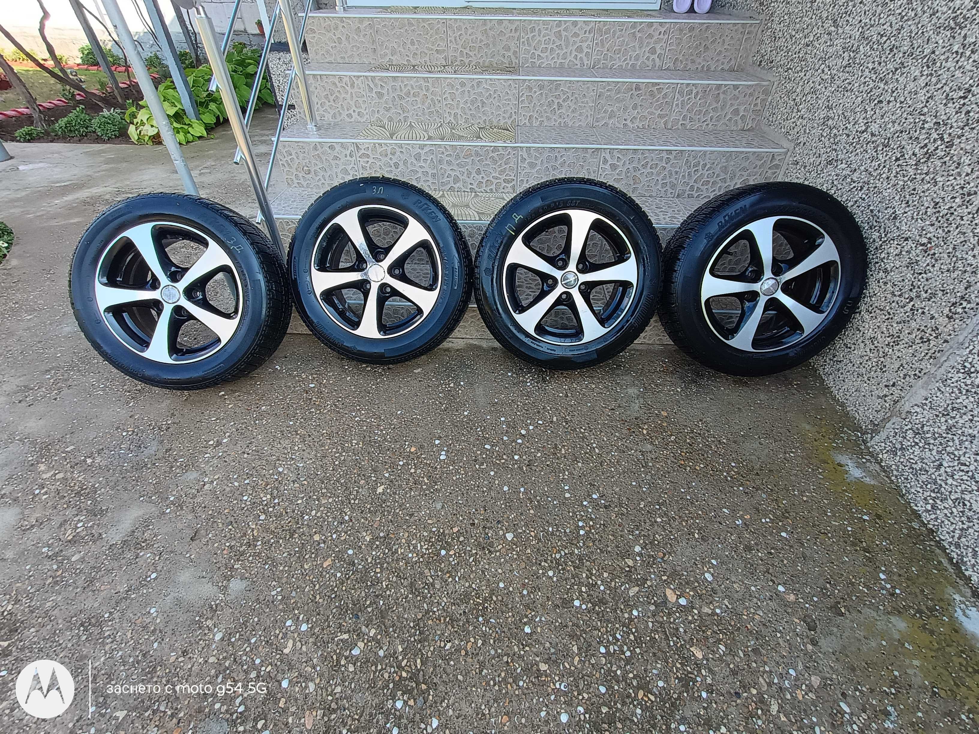 джанти 5x112  195/60 r15 BORBET+ЗИМНИ ГУМИ
