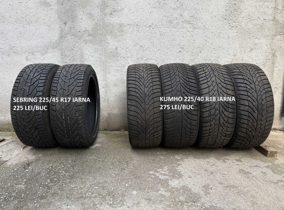Set anvelope iarna 225/40 R18 Kumho si 2 buc 225/45 R17 Sebring