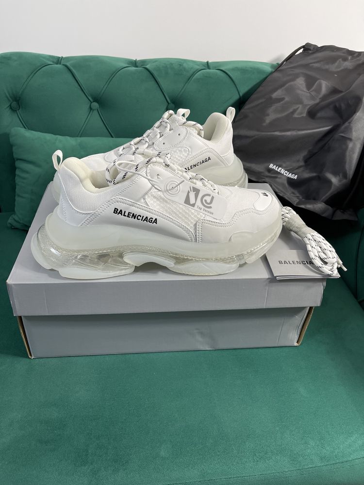 Adidasi Balenciaga Triple S Premium piele naturala Full Box