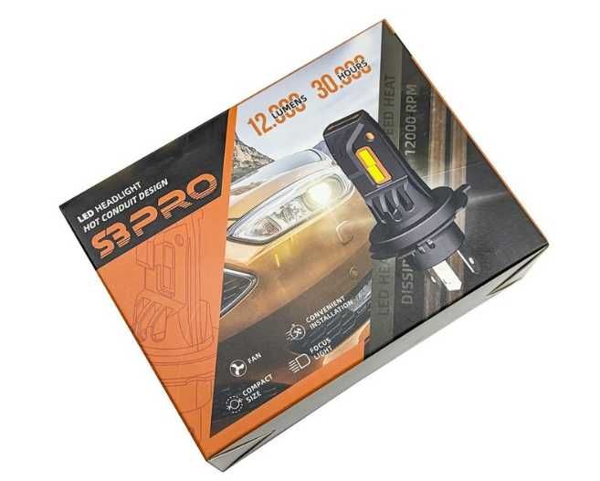 Диодни LED крушки S3 PRO H7 Plug & Play с вграден вентилатор