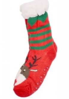 Топли коледни чорапи с пух различни размери
