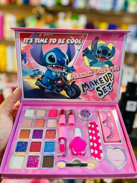 Детска палитра с гримове Стич и Ейнджъл, Stitch and Angel make up set