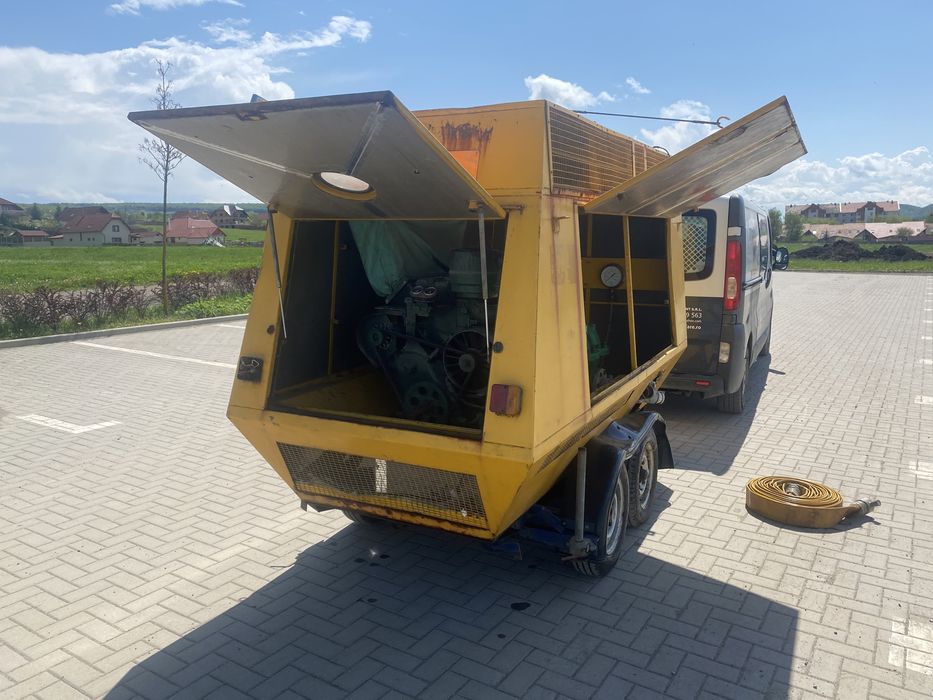 Pompa de irigatii pe remorca