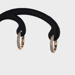 Cercei toarta aur roz 18k cu diamante cod 8803