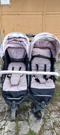 Двойна количка за близнаци/породени