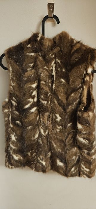 Кафяв елек от визон