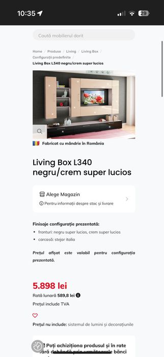 Mobila Living MDF stare excelenta