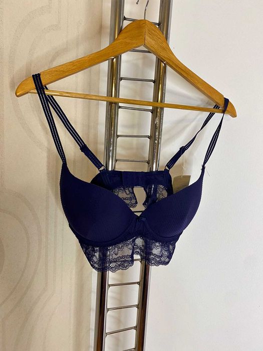 Sutien buretat cu terminatie din dantela si balene Kiabi - 95C/ EU 80C