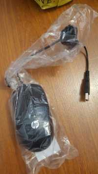 Mouse optic HP, USB, cu fir, NOU