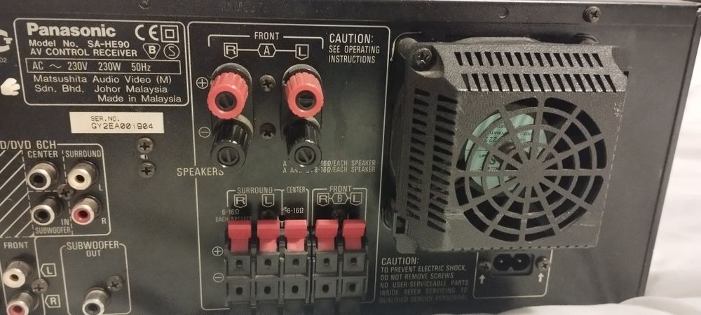 RECEIVER PE 5 CANALE cu două canale aparte 230 w