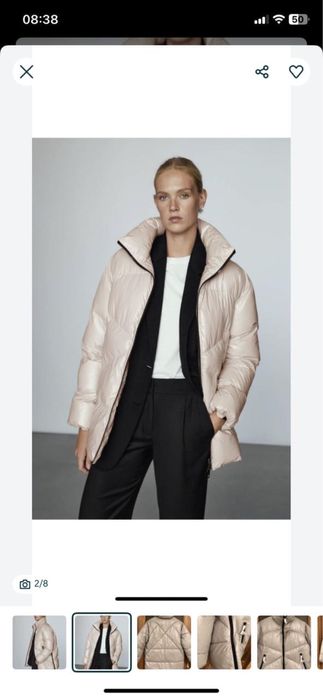 Зимний пуховик massimo dutti М размер, куртка max&co