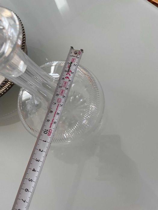 carafa decantor cristal Victorian  anglia 1880 lucrata superb de mana