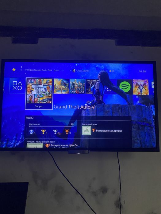 PS4 2 джойстика, GTA 5, DS3, 15+ игр на акке