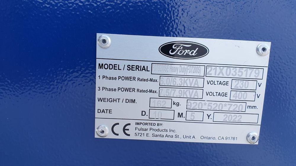 Generator Ford FDT10200SE