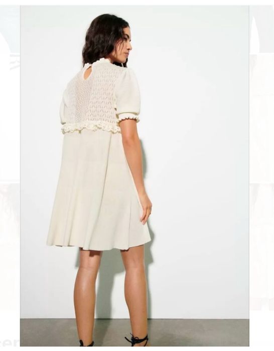 Rochie broderie Zara marime S M L