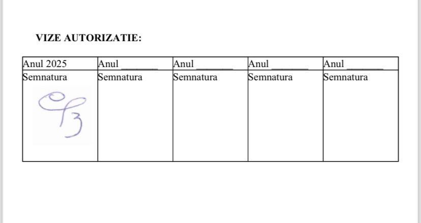 Firma cu autorizatie TAXI vizata 2025 Cluj-Napoca