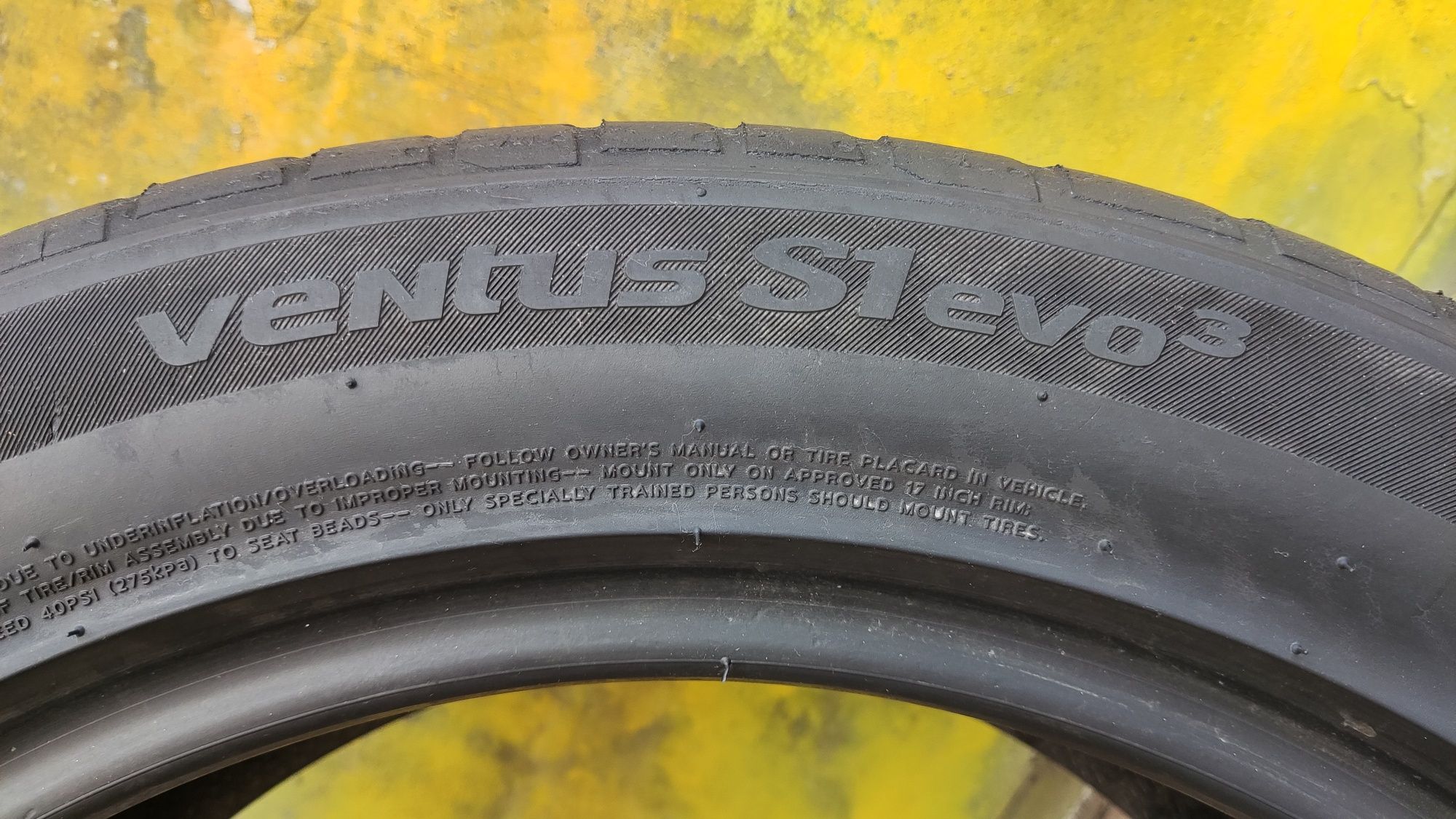 1бр лятна гума 225/50/17 Hankook Ventus S1 Evo3 
dot0822
5.4mm грайфер