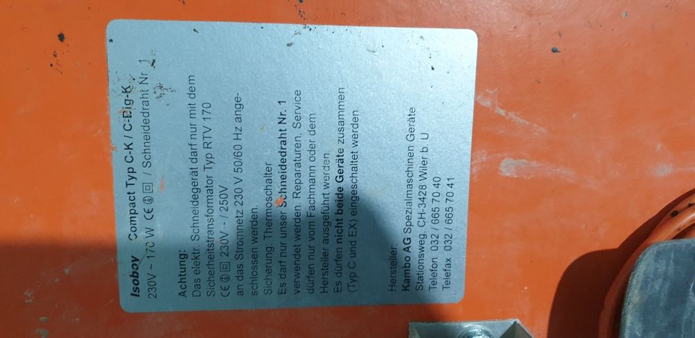 Taiat polistiren, etc. Isoboy compact Typ c-k