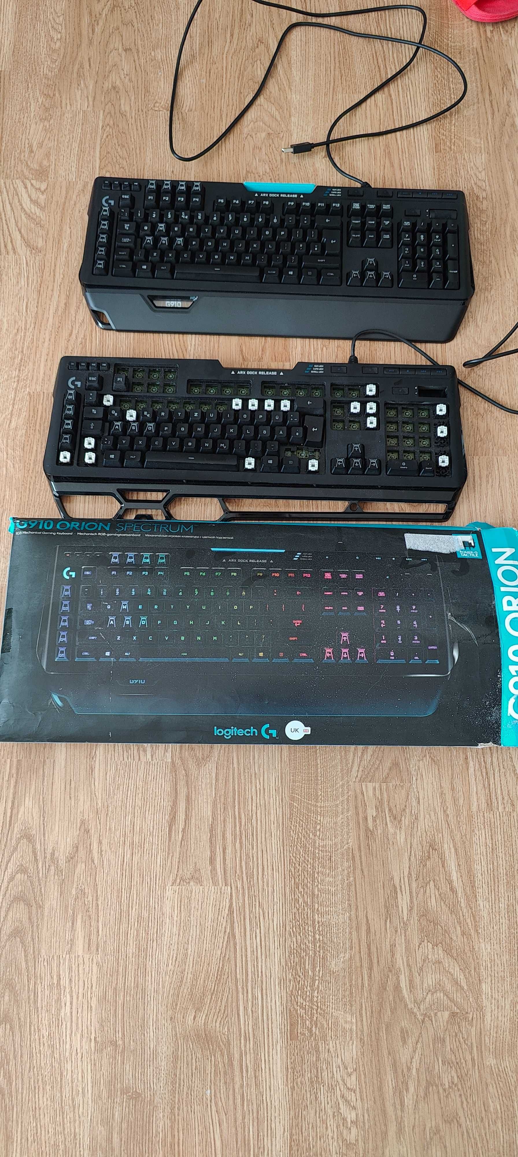 2 геймърски клавиатури Logitech G910 Orion Spectrum RGB зони