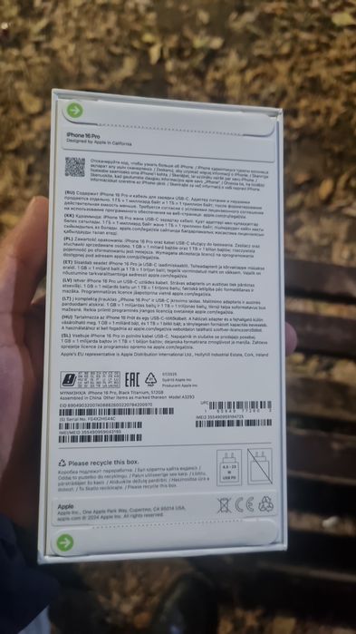 Продаётся айфон 16про 512гб