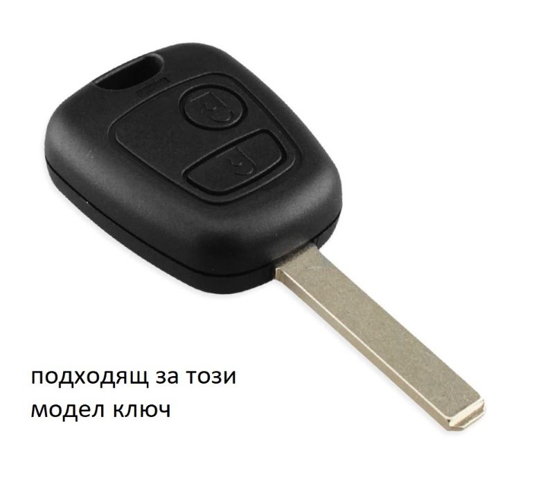 Кутийка ключ Citroen/Ситроен С2, С3, С4, + лого