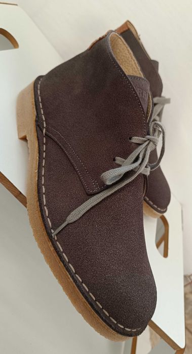 Ghete chukka suede 43 44 plain toe Carrera NOI piele naturala moale
