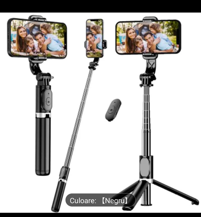 Suport telefon selfie, cu trepied