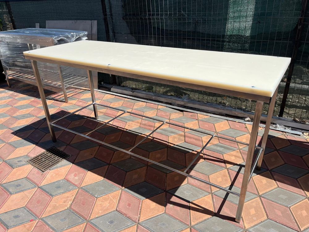 Masa inox blat teflon