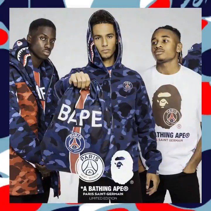 Bape x PSG (hoodie zip up)