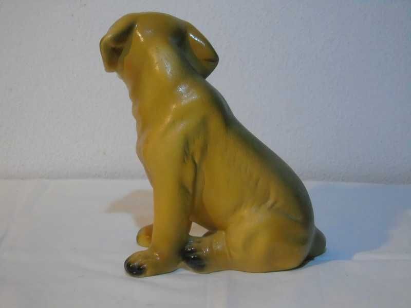 Bibelou vechi românesc câine ceramică