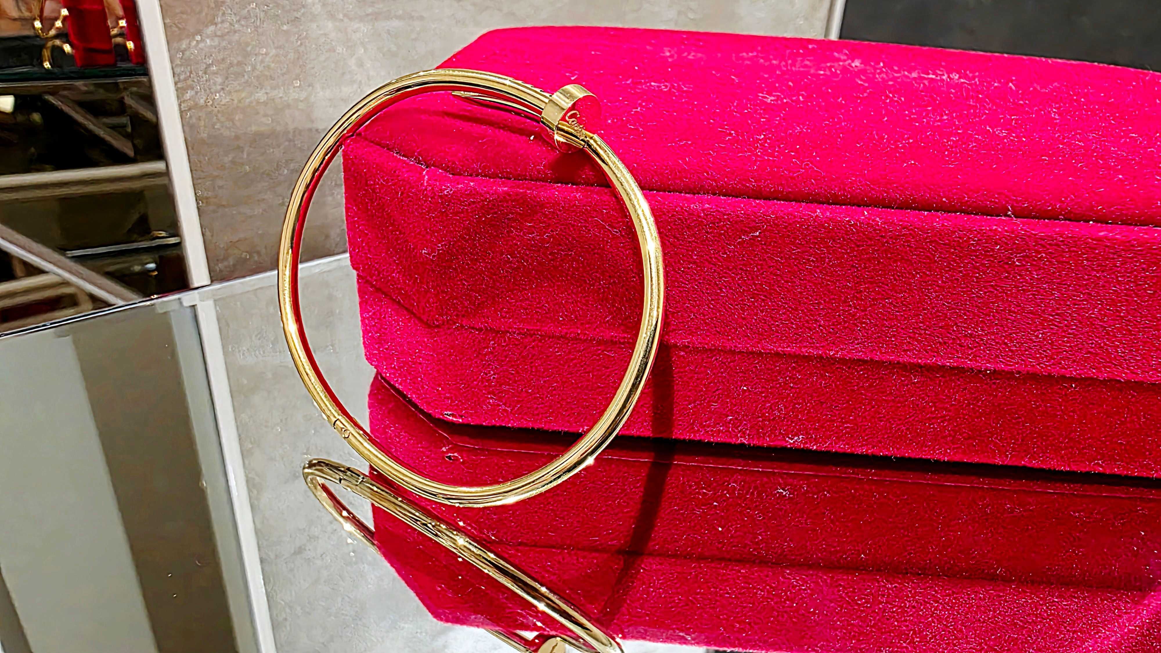 CARTIER Nail Juste un Clou Gold Small Thin Model Унисекс Гривна Пирон
