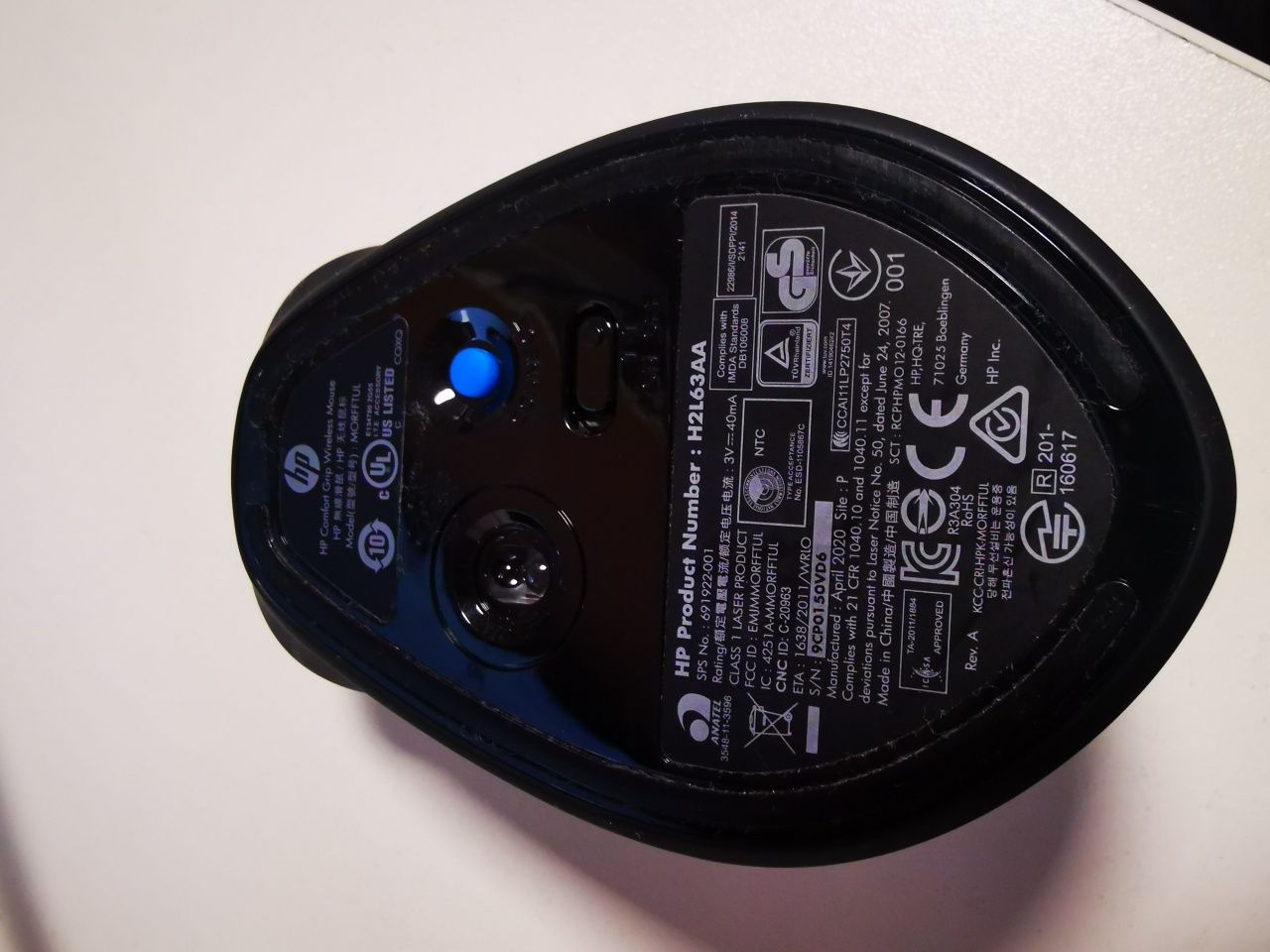 Mouse-uri HP Confort  Grip  Wireless USB optic