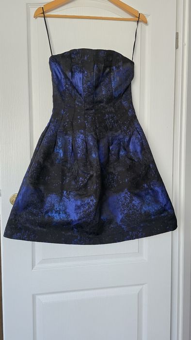 Rochie mini cu corset si buzunare, H&M, 38