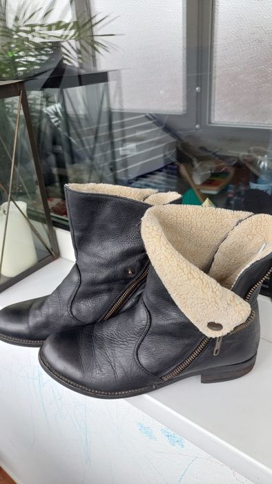 Ghete iarna piele imblanite 38