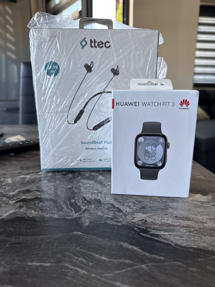 Huawei watch fit 3 + подарък слушалки ttec