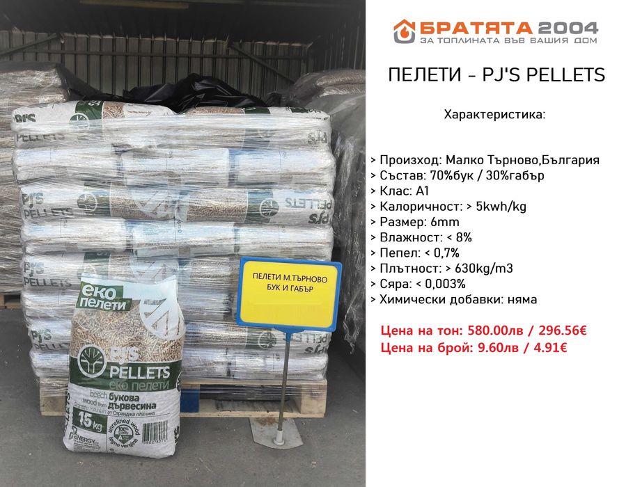 Пелети и пак Пелети, за гр. София и региона. Борса БРАТЯТА 2004