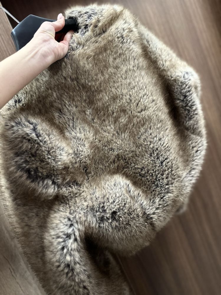 НОВО яке Манго космест ефект Fur effect jacket
